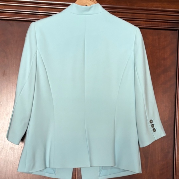 White House Black Market Shoreline Sky Blue Blazer Size 12 - Picture 2 of 6